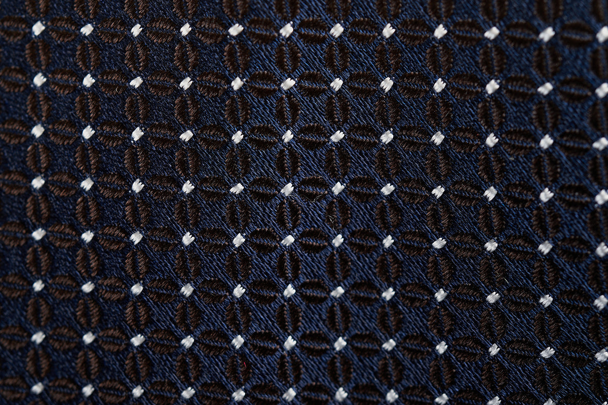 Blue-Brown Floral Neat