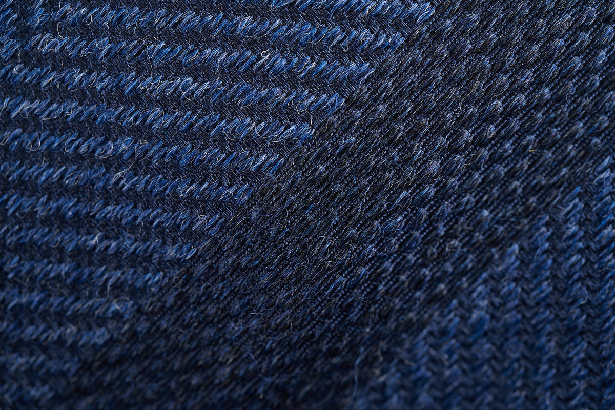 Blue Fancy Large Herringbone