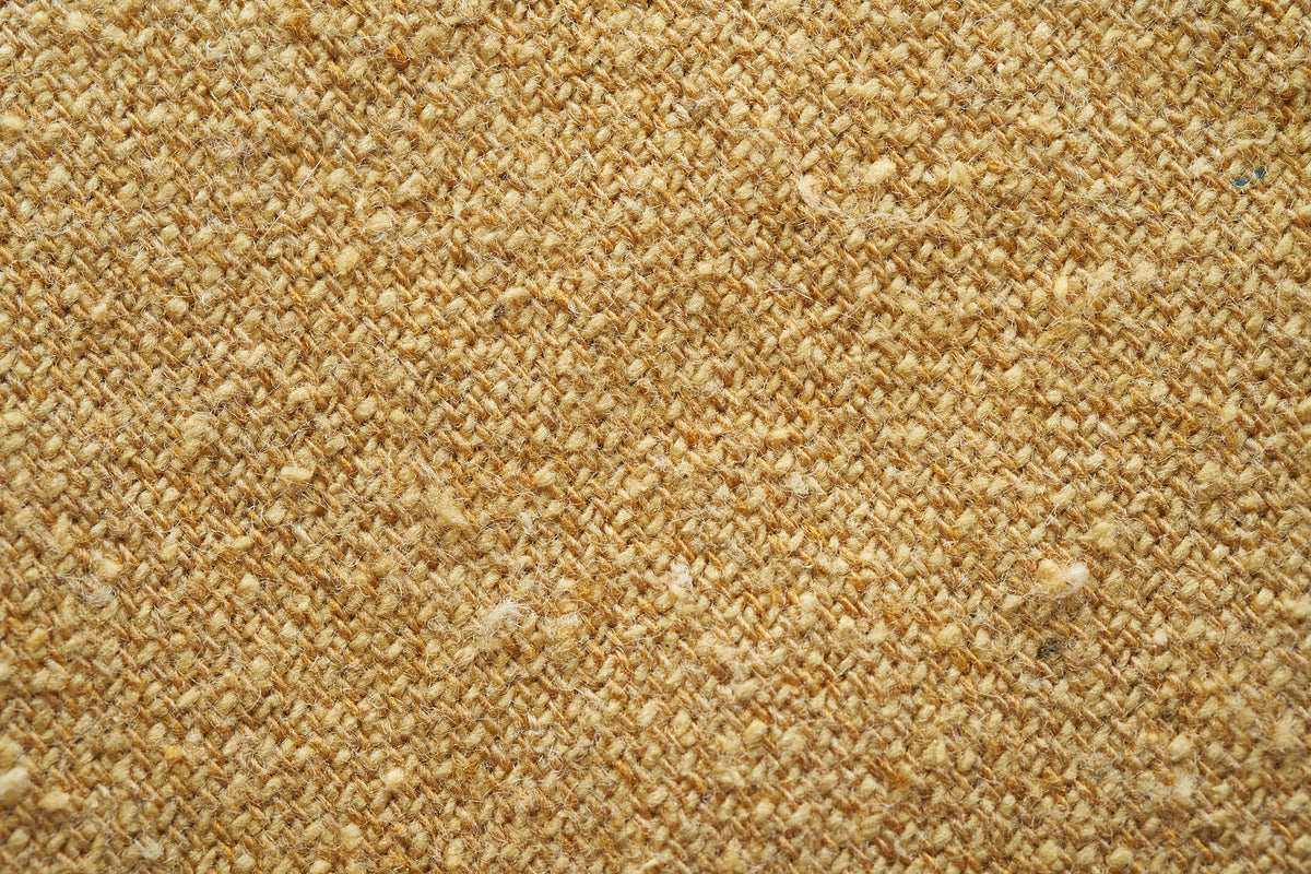 Pale Mustard Wool Silk