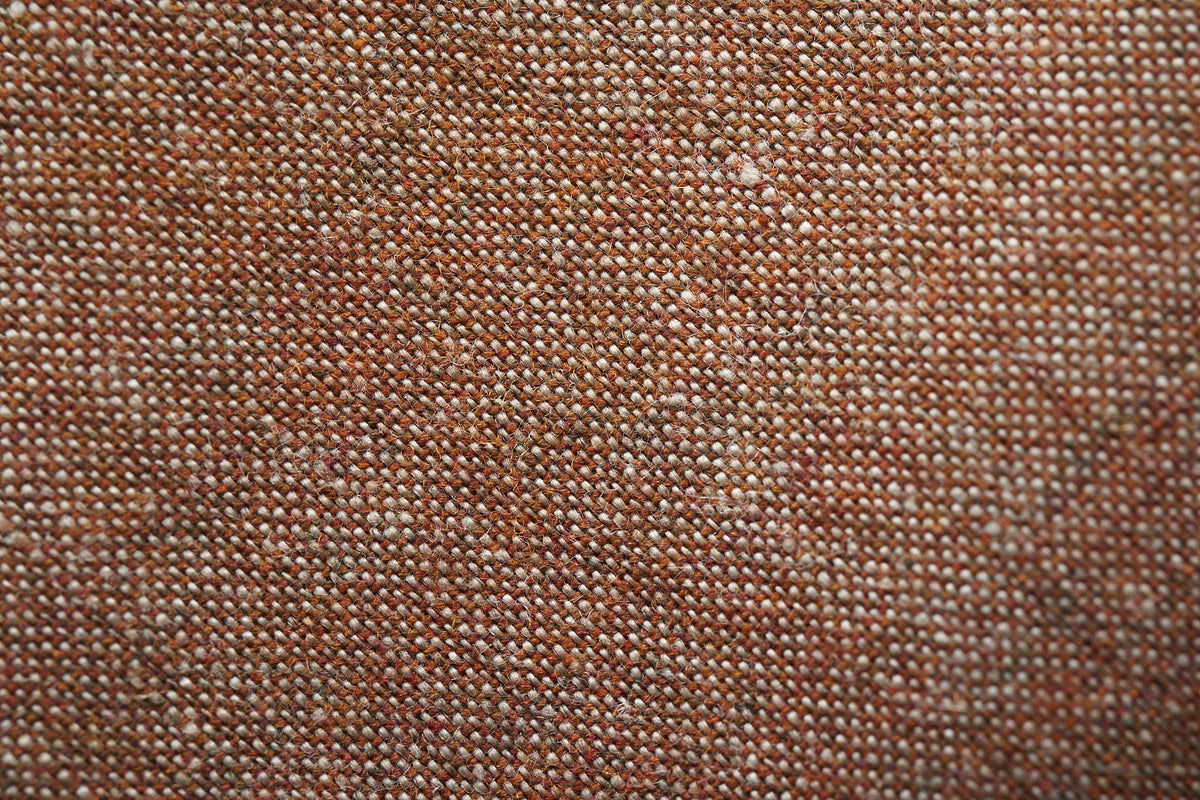 Brown Melange Linen Wool