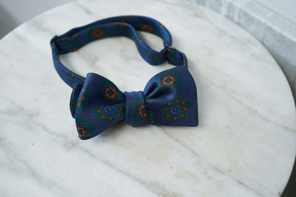Blue Circles Ancient Madder Bow Tie (OOS)