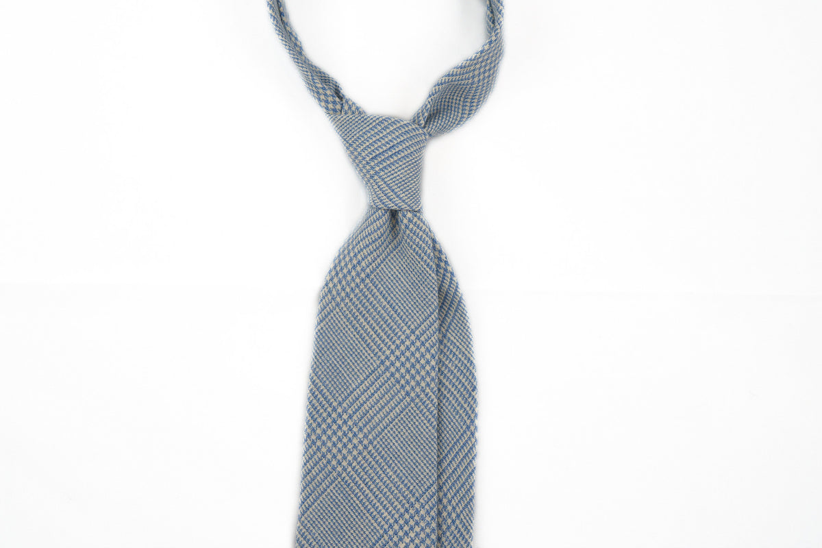 White-Blue Glencheck
