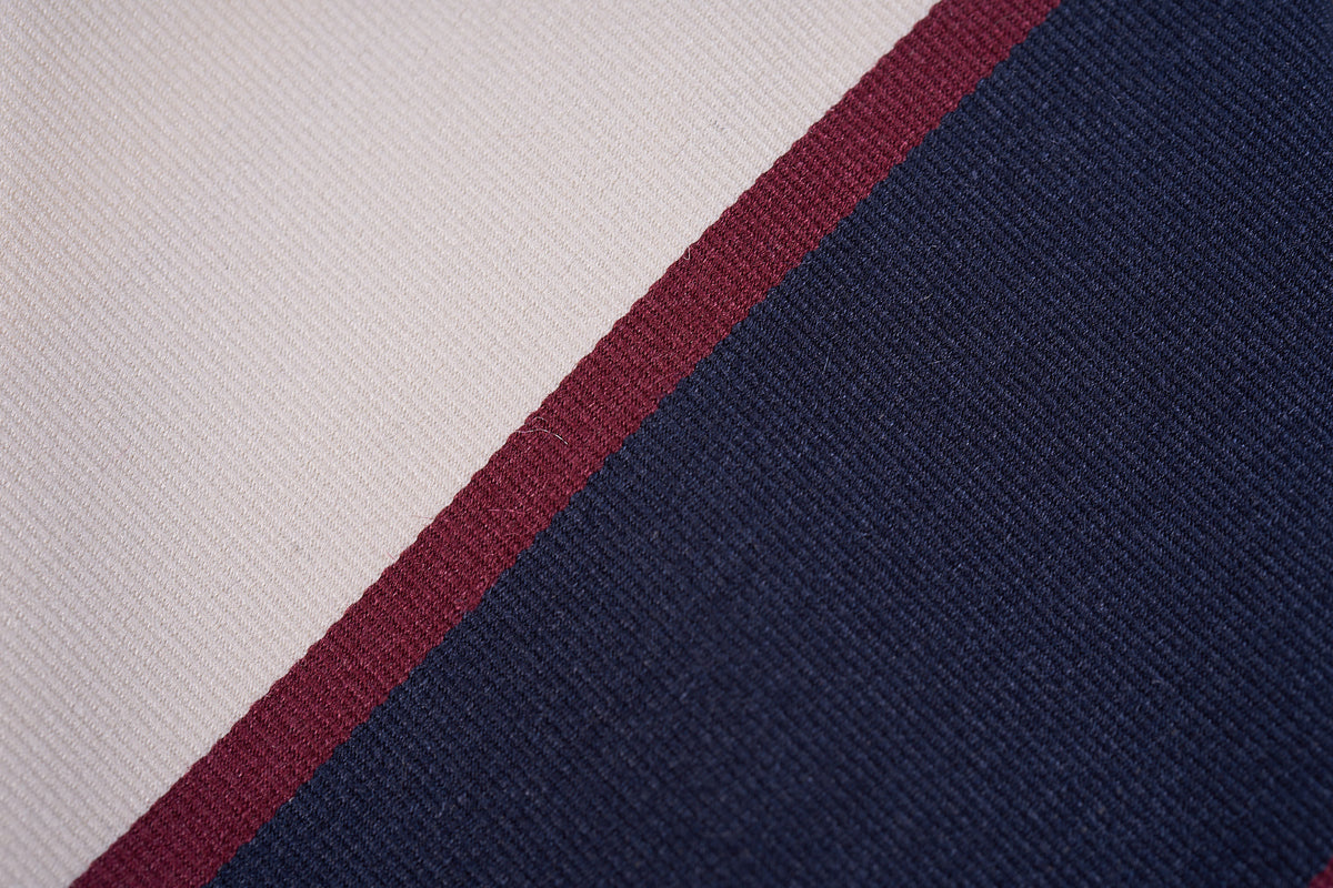 Navy-Ivory Mogador Block Stripes