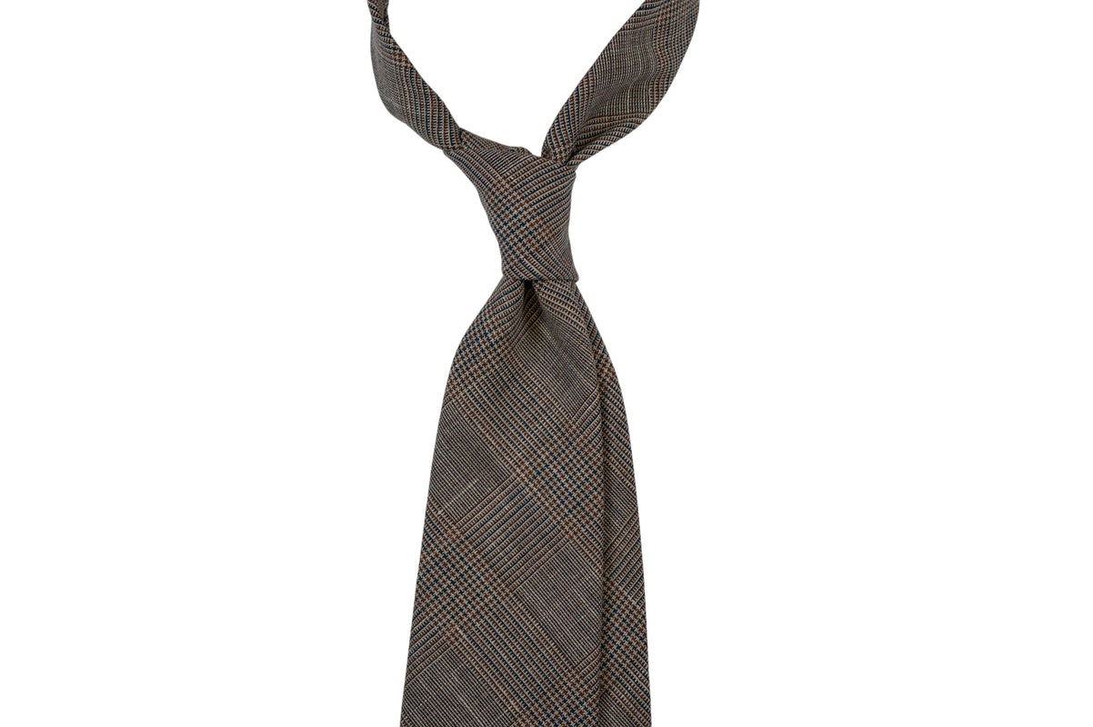 Loro Piana Brown-Navy Glencheck