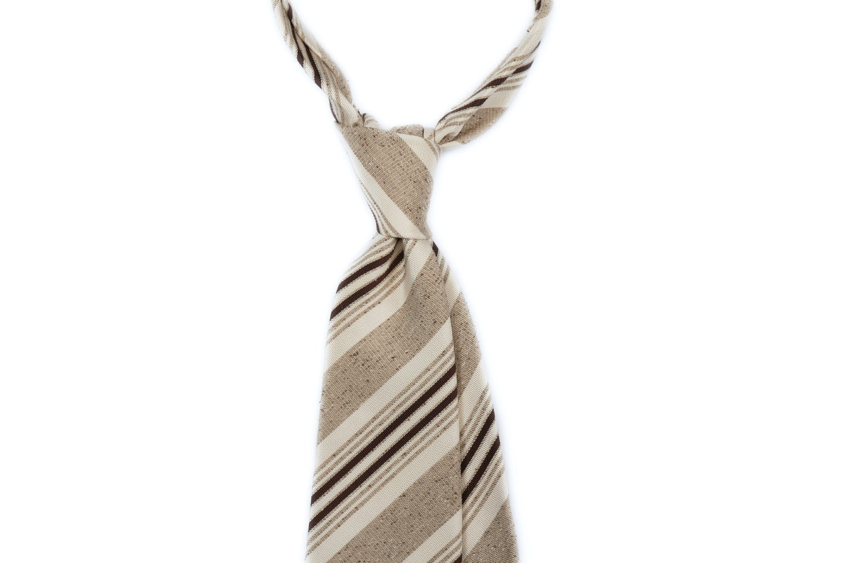 Tan with Brown & White Stripes
