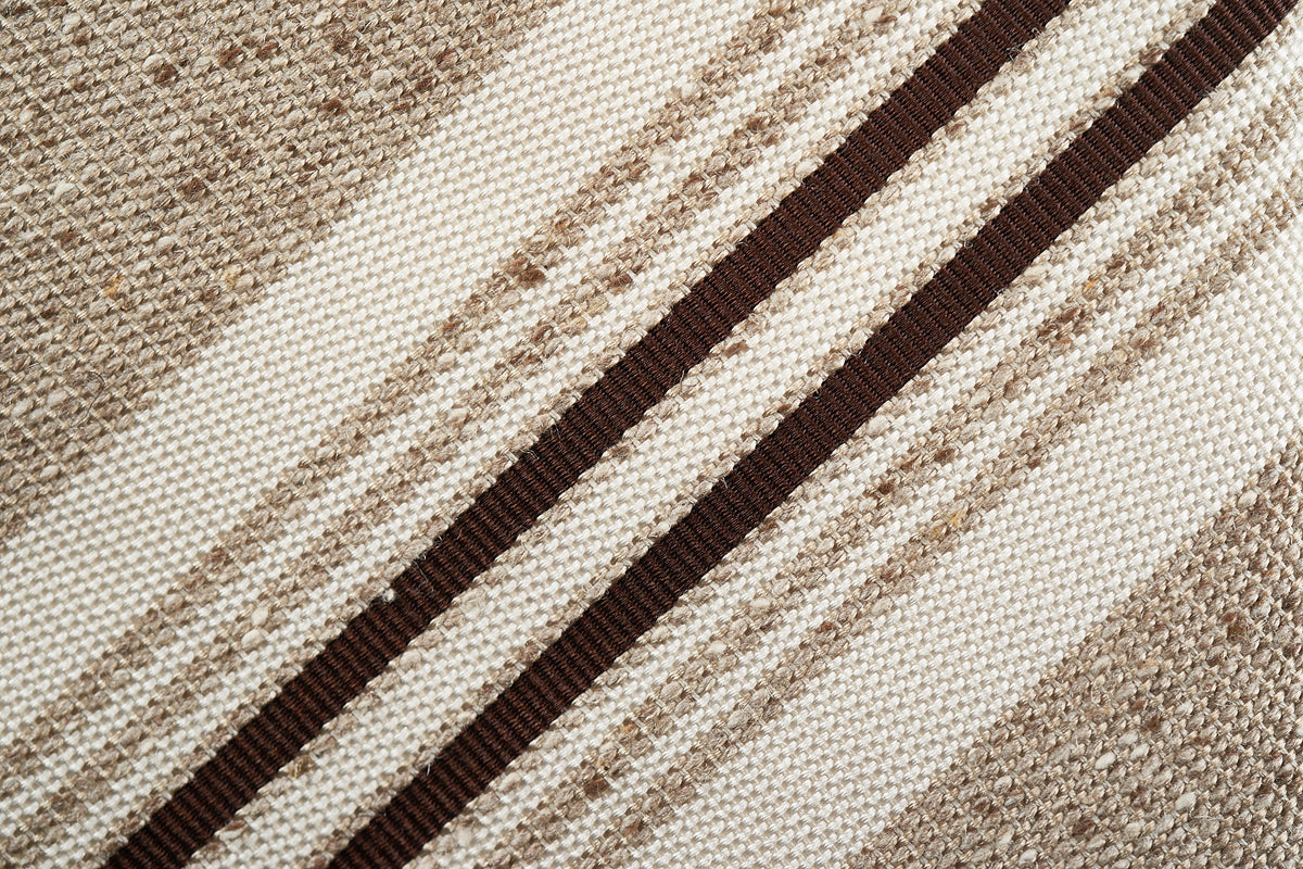 Tan with Brown & White Stripes