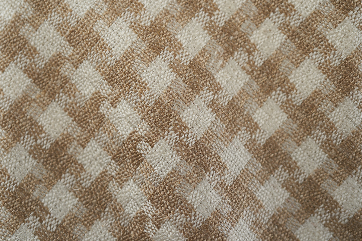 Loro Piana Tan Houndstooth
