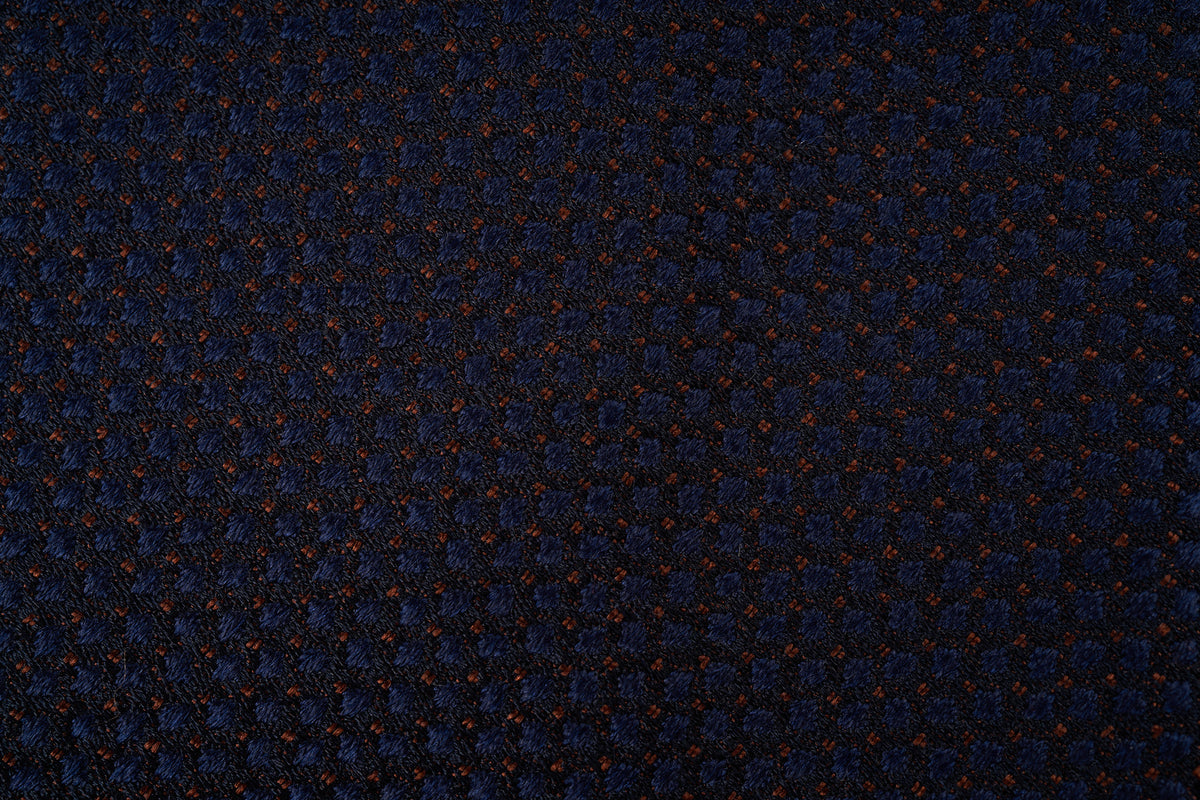 Blue with Rust Fancy Weave