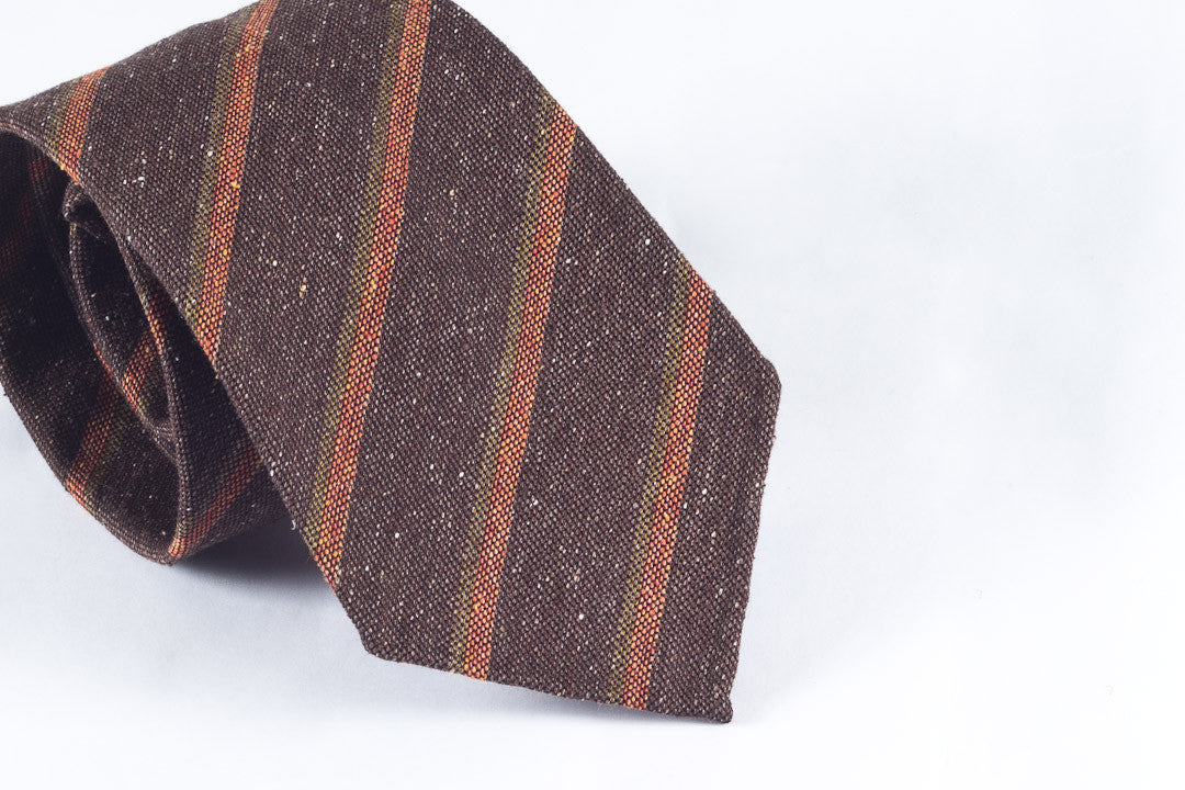 Brown-Orange Vintage Stripes