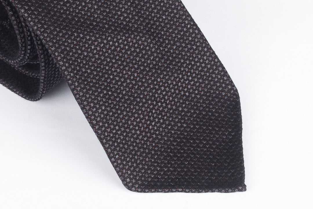 Grey with Tan Fancy Weave
