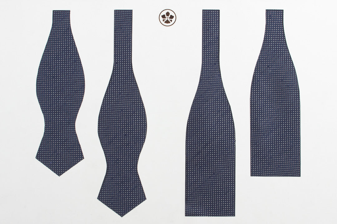 Navy Dot Bow Tie