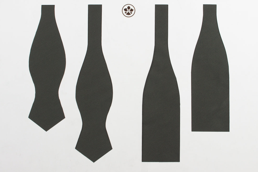 Dark Olive Nailhead Bow Tie