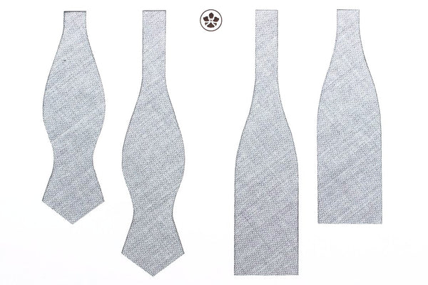 VBC Dove Grey Hopsack Bow Tie