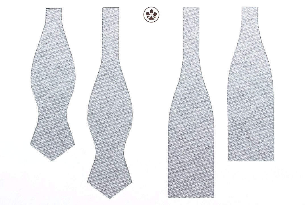 VBC Dove Grey Hopsack Bow Tie