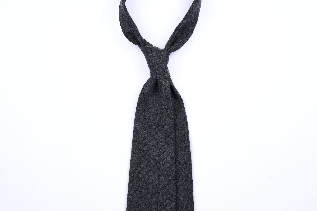 Grey Self Stripe in Wool