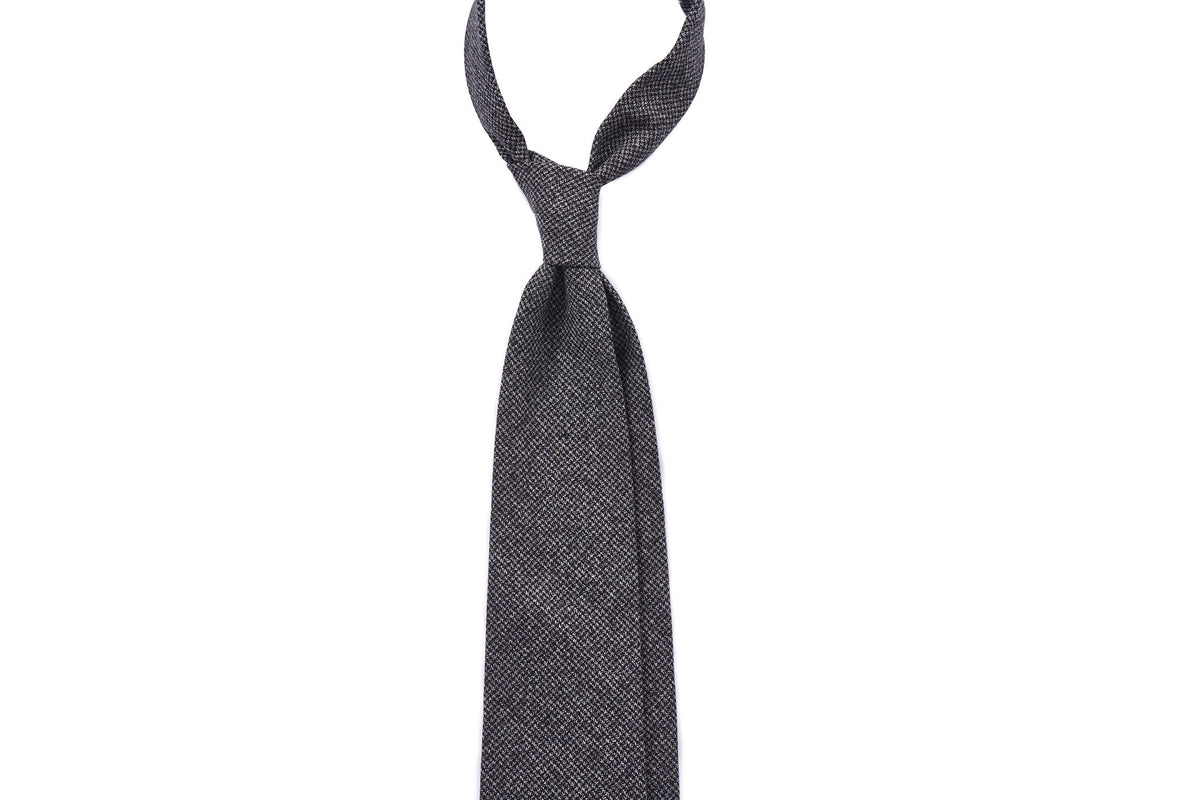 Grey Melange Houndstooth