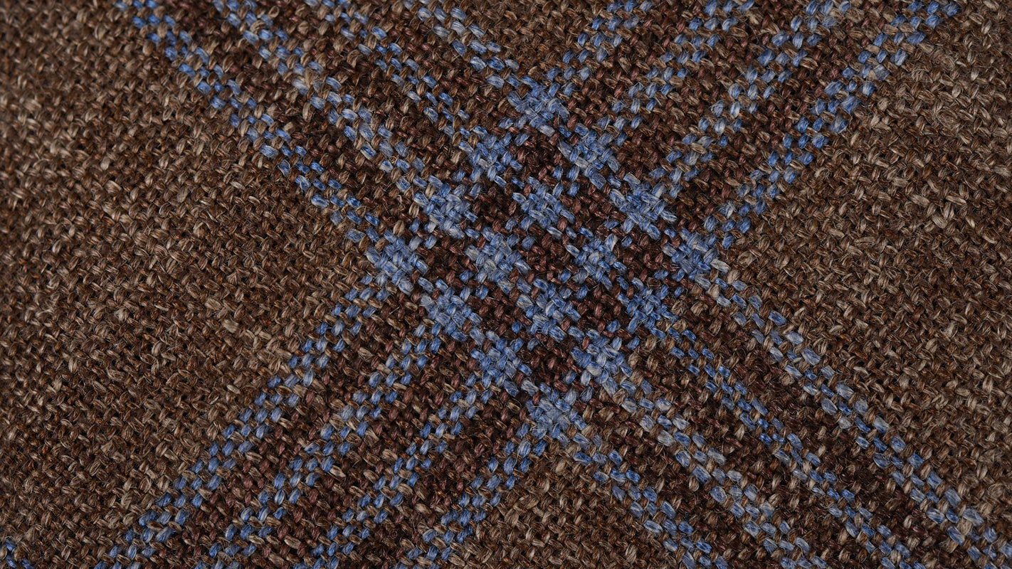 Brown-Blue Large Checks (last piece)