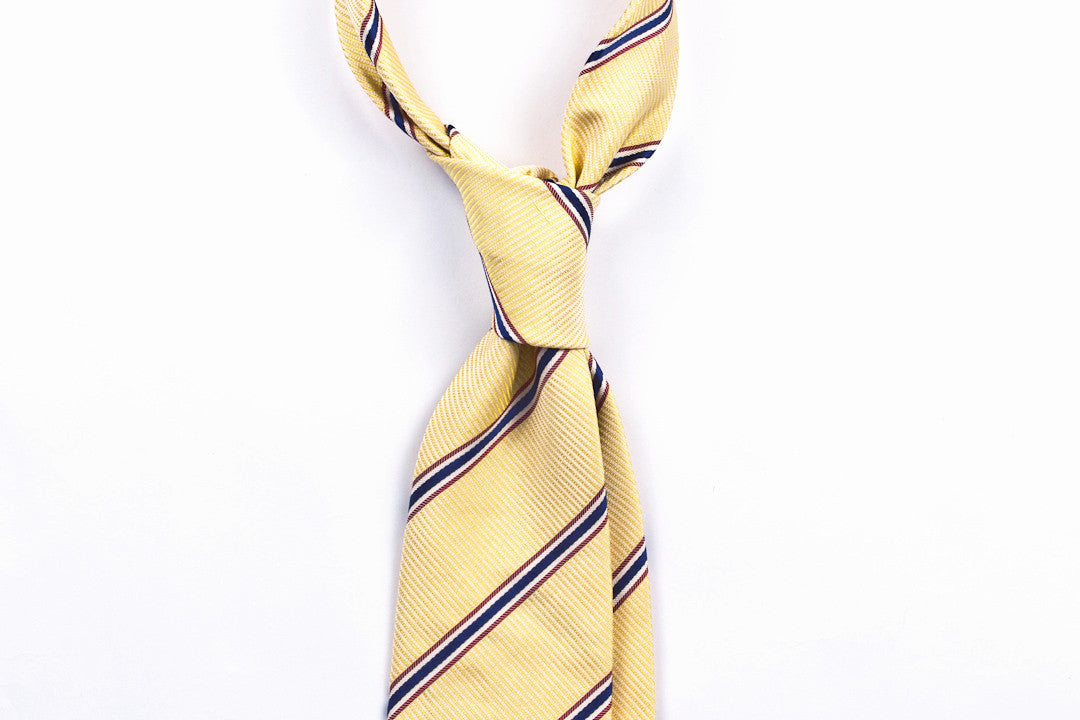 Yellow Silk Linen Repp