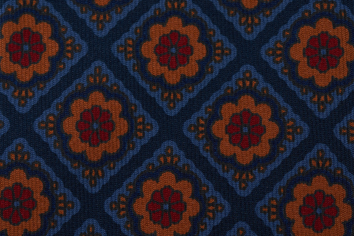Blue Diamond Flowers Ancient Madder (last piece)
