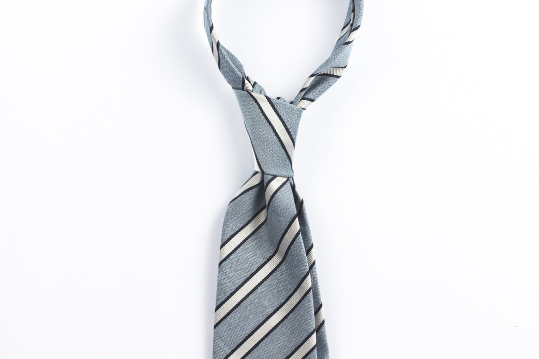 Blue Mélange Linen Silk Repp
