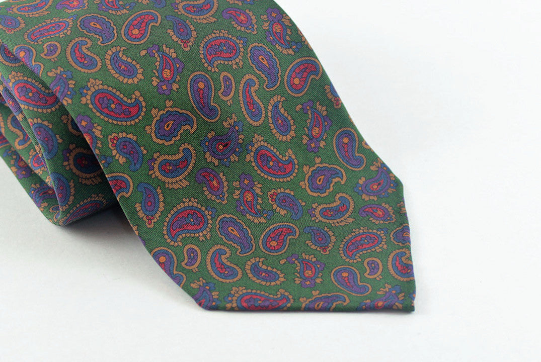 Green Small Madder Paisley (last piece)