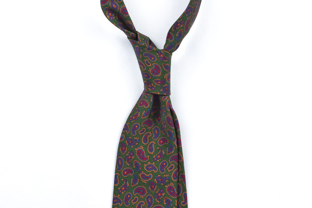 Green Small Madder Paisley (last piece)