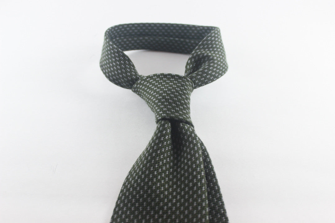 Olive Grey in Wool Silk