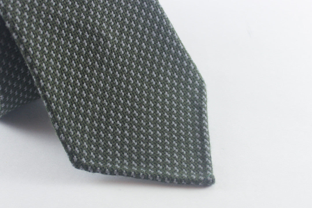 Olive Grey in Wool Silk