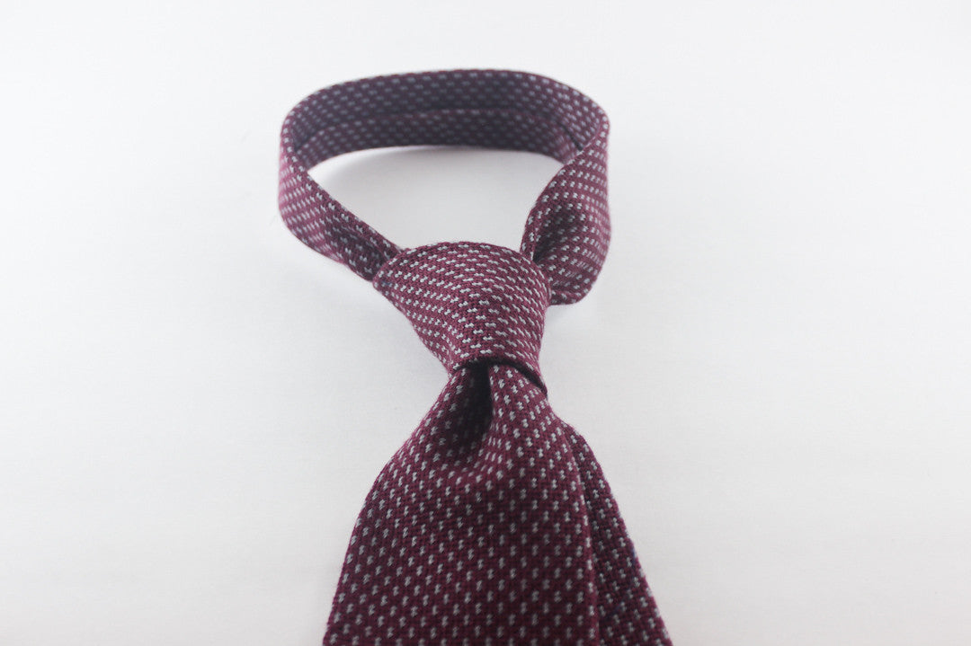 Burgundy Grey in Wool Silk
