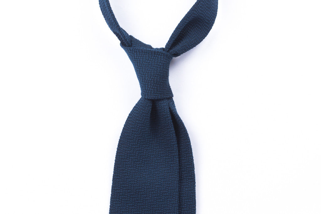 Turquoise Sawtooth in Wool Silk