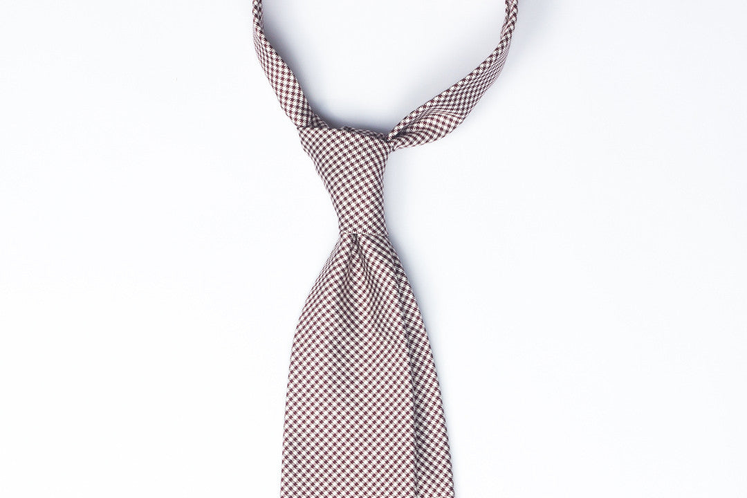Burgundy Shepherd's Check