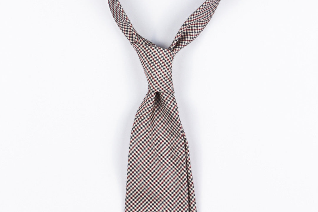 Burgundy-Navy Shepherd's Check