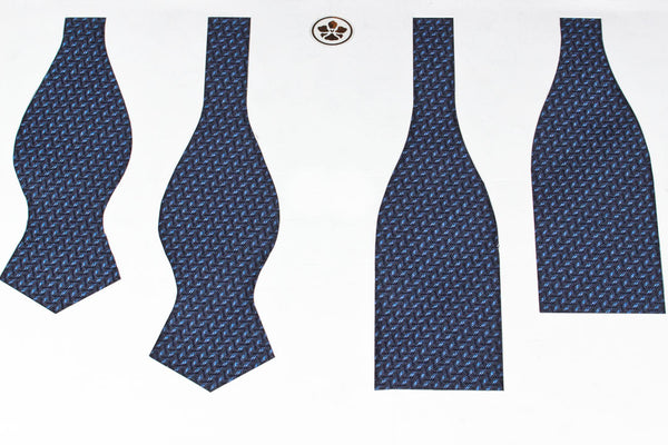 Blue Arrows Bow Tie