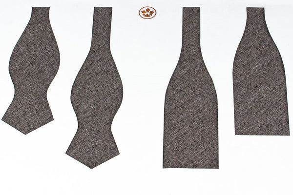 Taupe Boucle Bow Tie