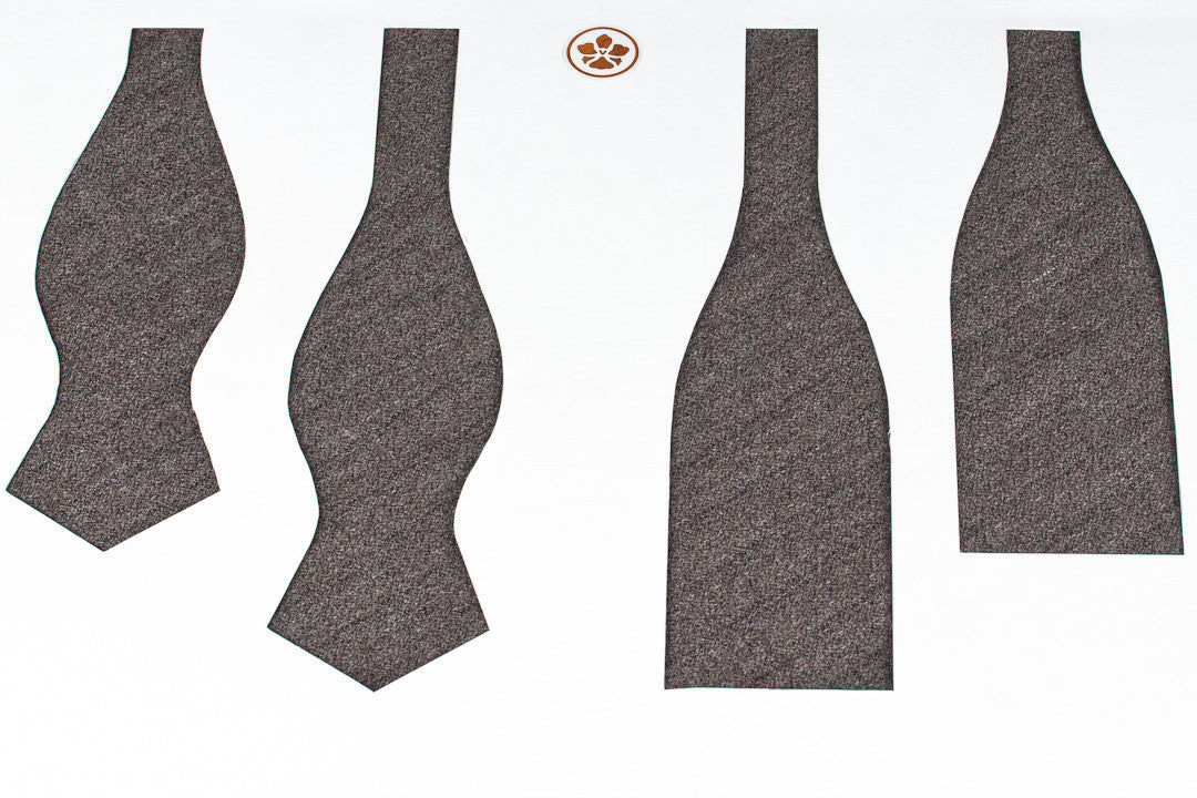 Taupe Boucle Bow Tie