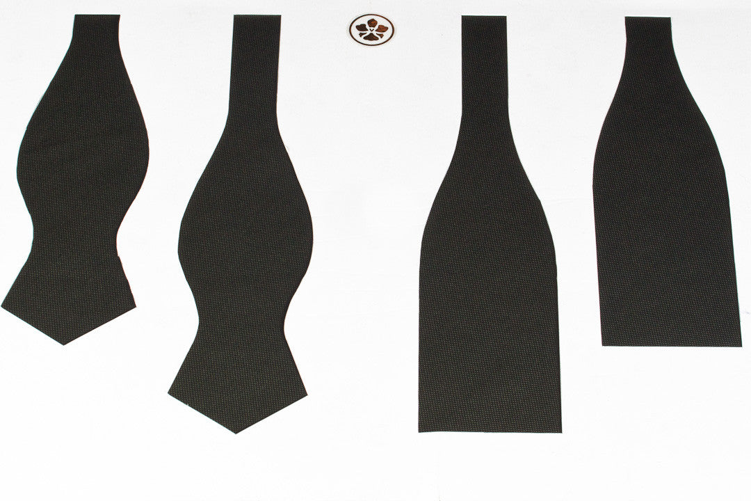 Dark Olive Nailhead Bow Tie