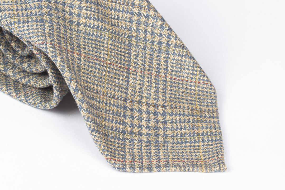 Steel Blue-Tan Glenplaid