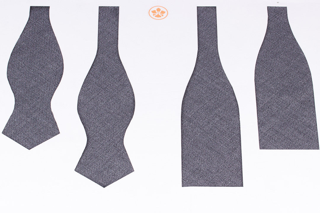VBC Grey Hopsack Bow Tie
