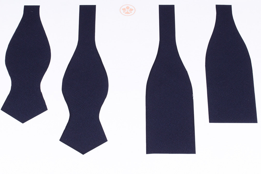 VBC Dark Navy Hopsack Bow Tie