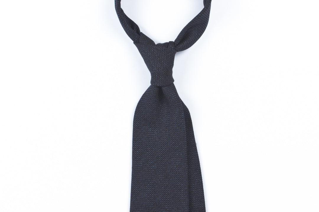 Blue Basketweave Silk/Cotton