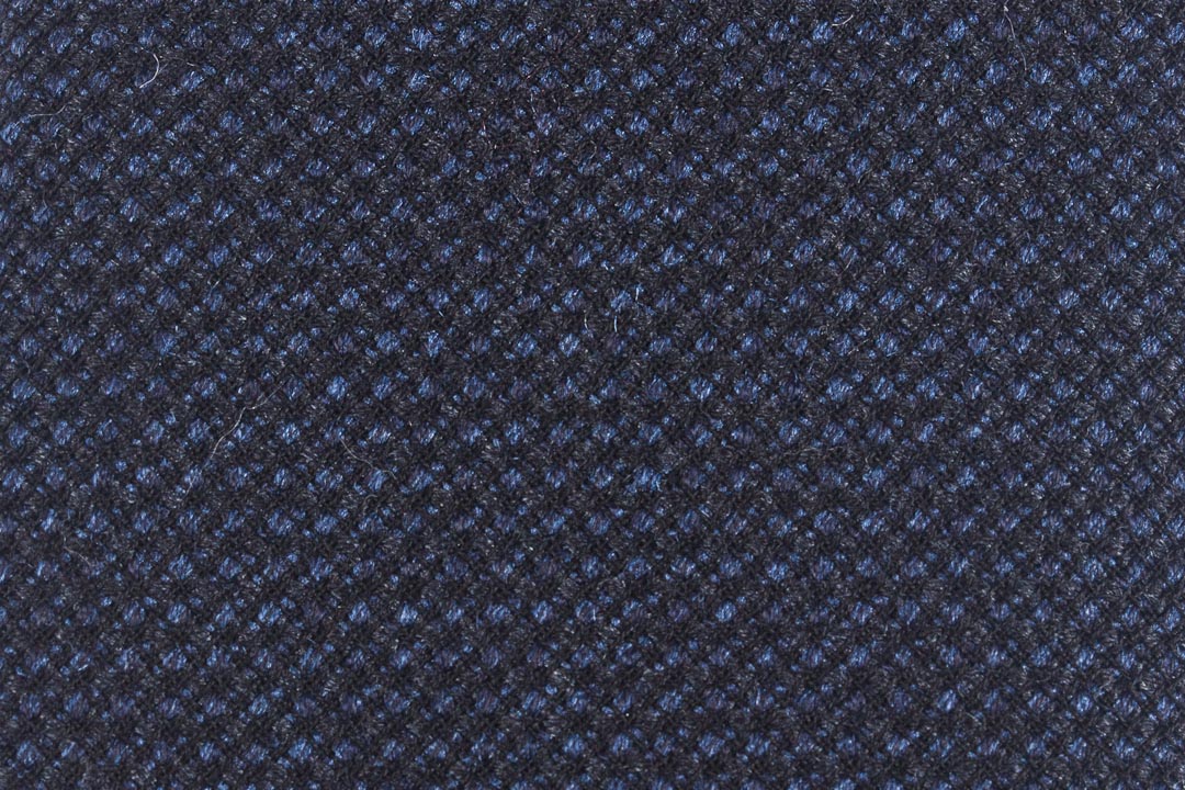Blue Basketweave Silk/Cotton