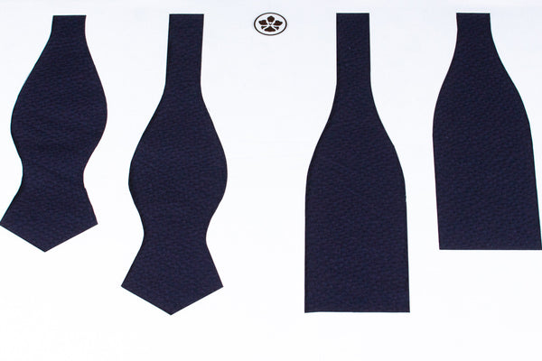 Navy Seersucker in Cotton Bow Tie