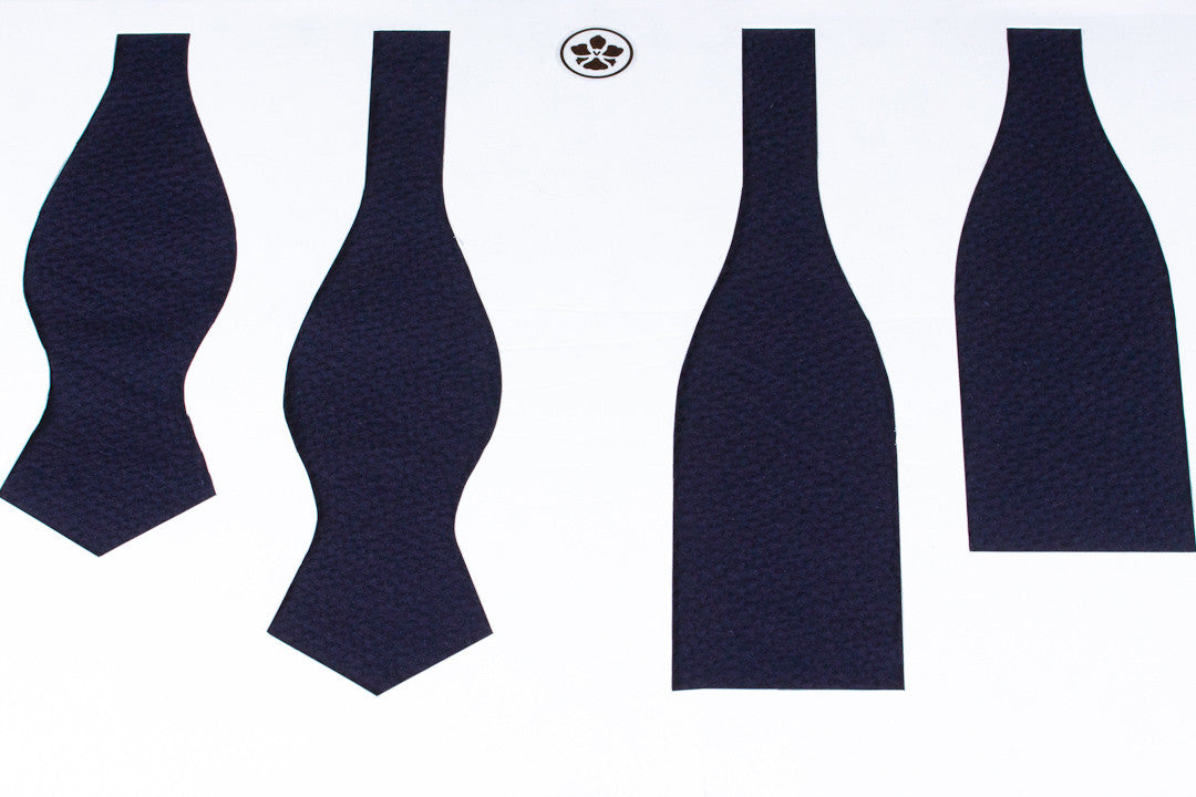 Navy Seersucker in Cotton Bow Tie