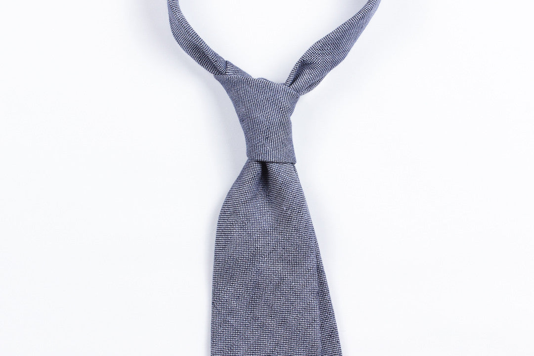 Blue Silk Oxford