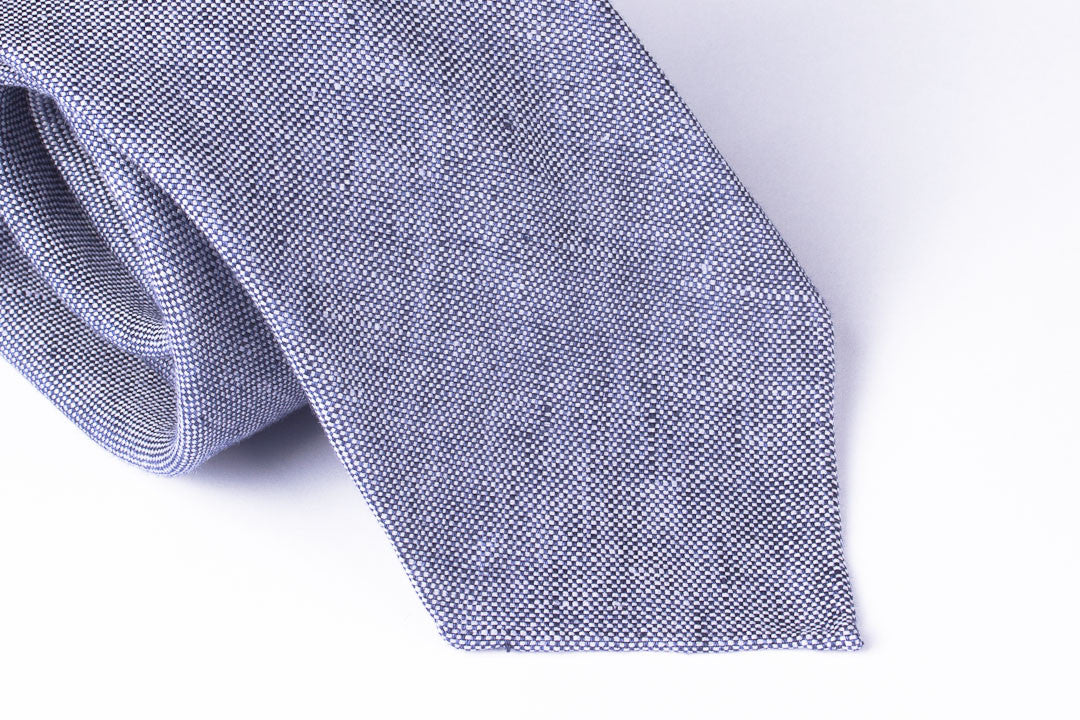 Blue Silk Oxford