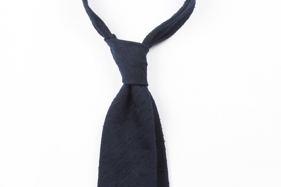 Solid Navy Shantung