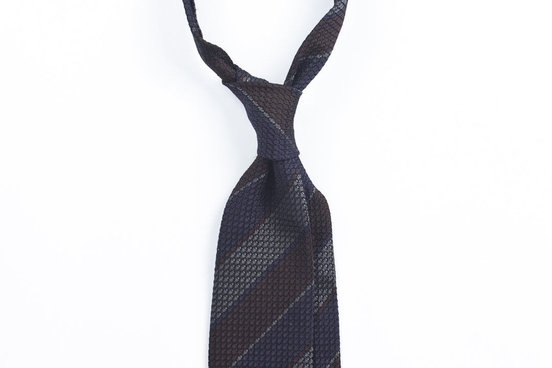 Grey-Brown-Navy Grenadine (Grossa)