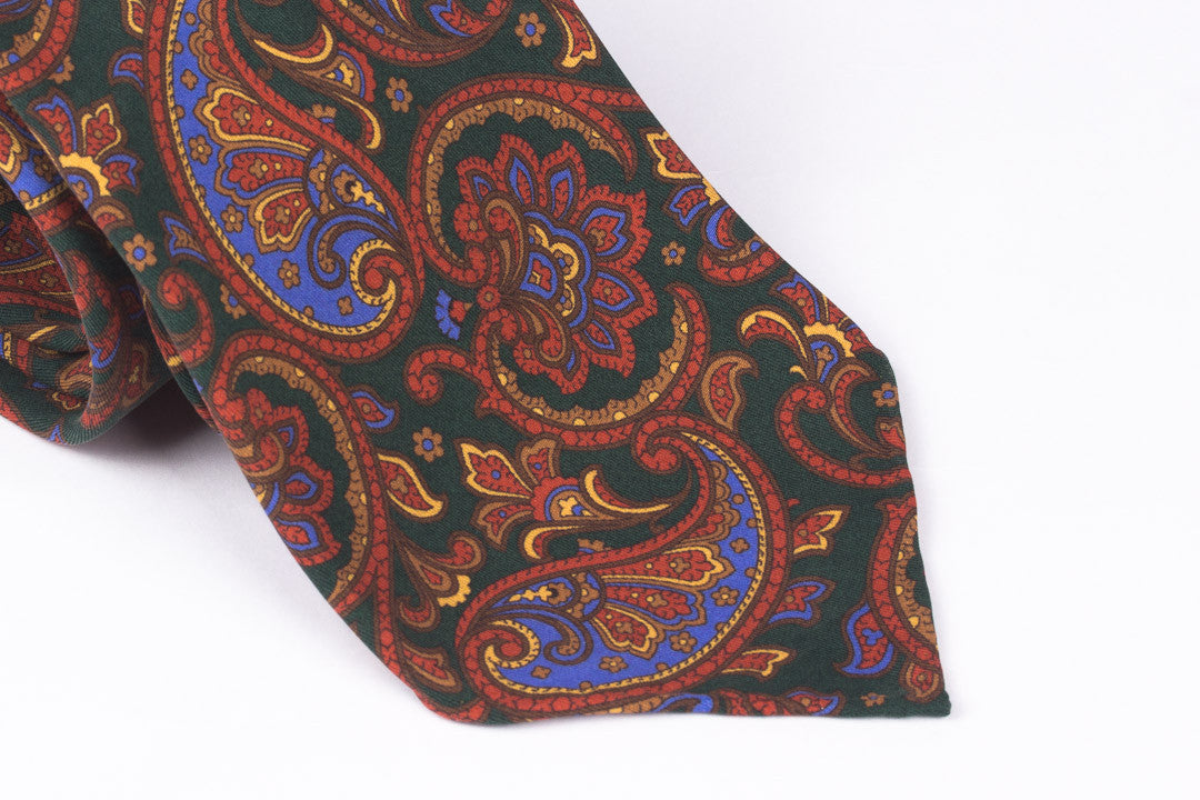 Forest Green Large Paisley