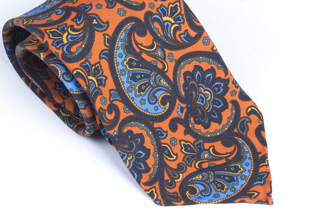 Orange Large Paisley