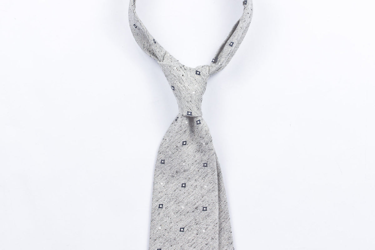 Light Grey Melange Squares